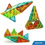 Tuiles magnétiques - GEOMAG - Tiles Gems 4100 - 16 pieces - Formes géométriques - Effet cristal