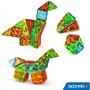 Tuiles magnétiques - GEOMAG - Tiles Gems 4102 - 44 pieces - Formes géométriques - Effet cristal