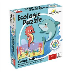 Jeux éducatifs - GEOMAG - Ecologic Puzzle Saving Water - Mini-puzzles éducatifs - Préservation de l'eau