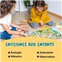 Jeux éducatifs - GEOMAG - Observation Puzzle Green City - Puzzle écologique - Découverte des villes durables - Poster inclus