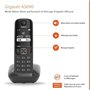 Téléphone Fixe AS690 Trio Noir - GIGASET - Mains-libres performant HSP - Blocage d'appels efficace