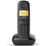 Téléphone sans fil Gigaset A270 Solo - Noir - Mains libres - Répertoire 80 noms et numéros - Autonomie 1080 min