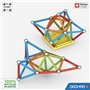 Jeu de construction magnétique - GEOMAG - Glitter Panels Recycled 22 pieces - Paillettes - Écologique - Créatif
