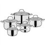 Batterie de cuisine Induction - GSW - 806787 - TRENTINO - Acier Inoxydable massif - 10 pieces