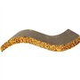 Griffoir pour chat - CATIT - Avec herbe a chat - Forme ondulée - Motifs léopard