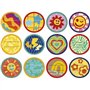 Play-Doh Pack de 12 L'imagination en fete, autocollants et pots de pâte a modeler de 28 g, petits cadeaux, loisirs créatifs pour
