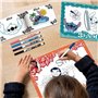 Kit de dessin - LISCIANIGIOCHI - STITCH - Feutres parfumés - Crayons decouleur, autocollants
