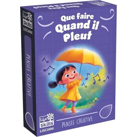 Jeu de cartes S'occuper quand il pleut - Jeu Éducatif - LIFE SKILLS - Cartes illustrées