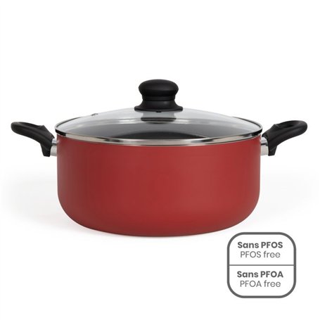 Faitout 28 cm - Livoo - MEP151R - Rouge