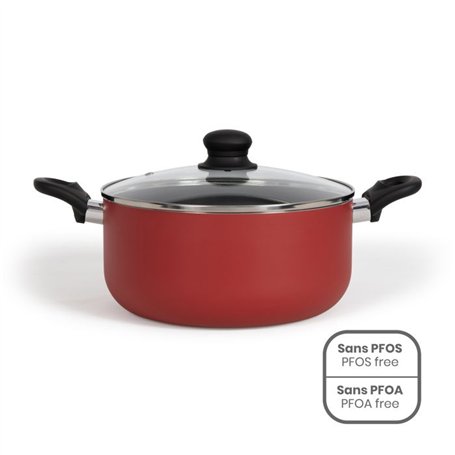 Faitout 24 cm - Livoo - MEP150R - Rouge