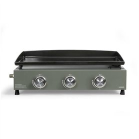 Plancha gaz - LIVOO - DOC324 - 3 brûleurs - Vert / Noir