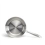 Brigade - Poele en acier inoxydable 24 cm - LIVOO - MEP158 - Acier inoxydable Triply - Tous feux dont induction - Made in France