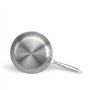 Brigade - Poele en acier inoxydable 24 cm - LIVOO - MEP158 - Acier inoxydable Triply - Tous feux dont induction - Made in France