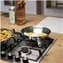 Brigade - Poele en acier inoxydable 24 cm - LIVOO - MEP158 - Acier inoxydable Triply - Tous feux dont induction - Made in France