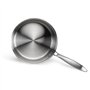 Brigade - Casserole en acier inoxydable 18 cm - LIVOO - MEP160 - Acier inoxydable Triply - Tous feux dont induction - Made in Fr
