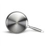 Brigade - Casserole en acier inoxydable 20 cm - LIVOO - MEP161 - Acier inoxydable Triply - Tous feux dont induction - Made in Fr