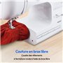 Machine a Coudre - MEDION - SM 60 - 62W - 24 Points + Points Doubles - 700 tr/min - LED - Blanc