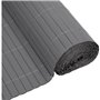 Canisse PVC double face - NATURE - 1 x 3 m - 1600 g/m² - Occultant 4/5 - Anti-UV - Gris clair