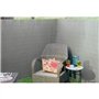 Canisse PVC double face - NATURE - 1 x 3 m - 1600 g/m² - Occultant 4/5 - Anti-UV - Gris clair