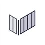Poteau d'angle - OPTIMUM - H50 X L30 cm - Noir