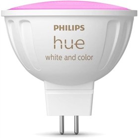 Ampoule connectée - PHILIPS HUE - MR16 - Lumiere blanche et colorée - Compatible bluetooth - Fonctionne avec App et voix