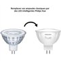 Ampoule connectée - PHILIPS HUE - MR16 - Lumiere blanche et colorée - Compatible bluetooth - Fonctionne avec App et voix