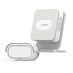 Sonnette sans fil Philips - Welcome Bell 300 Basic - Portée 300m - 4 sonneries haute qualité