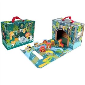 Maison de Jeu Safari - PLANeTE BOIS - FSC - 10 Pieces - Jeu Enfant - Des 18 Mois