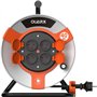 Enrouleur - QUARX - Chantier - 40m, H05VV-F 3G1,5mm², tambour métallique