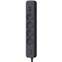 Multiprise - QUARX - 4 prises - Avec 3 ports USB, câble 3m