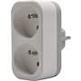Biplite - QUARX - 2P 16A - Blanc et gris clair, conforme NF