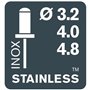 Pince rivets - RAPID - RP10 - Blister + 100 rivets