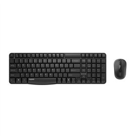 Ensemble clavier souris - RAPOO - X1800S - Sans fil - Numpad - Noir
