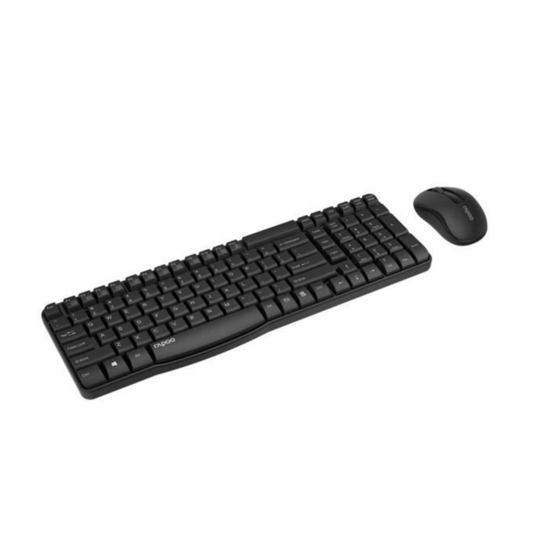 Image secondaire de Ensemble clavier souris - RAPOO - X1800S - Sans fil - Numpad - Noir