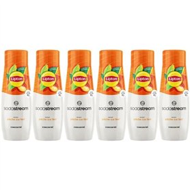 Concentrés SODASTREAM - Lot de 6 concentrés Lipton Ice Tea - Jusqu'a 54L de boissons - 440 ml