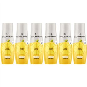 Concentrés SODASTREAM - Lot de 6 concentrés Citron sans sucres - Jusqu'a 54L de boissons - 440 ml