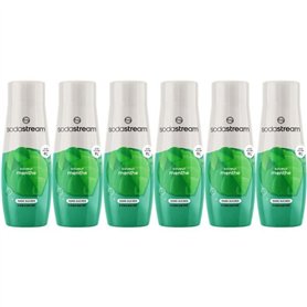 Concentrés SODASTREAM - Lot de 6 concentrés Menthe sans sucres - Jusqu'a 54L de boissons - 440 ml