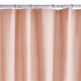 Rideau de douche gauffré - Pink - PEVA - 180 x 200 cm - 12 crochets - UTILITY - TODAY