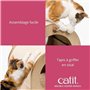 Meuble a griffer pour chat - CATIT - Vesper Minou - Tapis a griffer en sisal remplaçable -  Aspect chene - L. 36 x l. 37 x H. 40