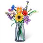 Set de construction - ZURU - Long Flowers - 243 pieces max - 10 designs - Bouquet a assembler