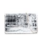 Sac à Bandoulière Michael Kors 32F4SJ6C8K-SILVER Gris 22 x 14 x 6 cm