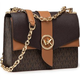 Sac à Bandoulière Michael Kors GREENWICH Marron 21 x 17 x 7 cm