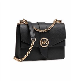 Sac à Bandoulière Michael Kors GREENWICH Noir 20 x 17 x 7 cm