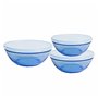 Set de Bols Duralex   Bleu Avec couvercle 3 Pièces (4 Unités)  