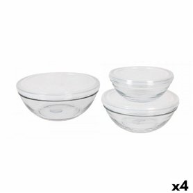 Set de Bols Duralex Lys Avec couvercle 3 Pièces (4 Unités)  