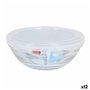 Panier-repas rond avec couvercle Duralex FreshBox Transparent Ø 14 cm (12 Unités)