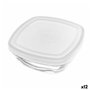 Panier-repas carré avec couvercle Duralex FreshBox Transparent 300 ml 11 x 11 x 4,5 cm (12 Unités)