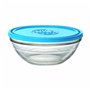 Panier-repas rond avec couvercle Duralex FreshBox Bleu 2,4 L (4 Unités)