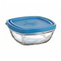 Panier-repas carré avec couvercle Duralex FreshBox Bleu 300 ml 11 x 11 x 5 cm (12 Unités)