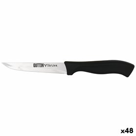 Couteau de cuisine Quttin Kasual Noir Argenté 22 x 2 x 1,5 cm Polyvalents (48 Unités)